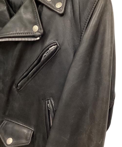 Schott（ショット）Schott (ショット) ダブルライダースジャケット ブラック サイズ:36の古着・服飾アイテム