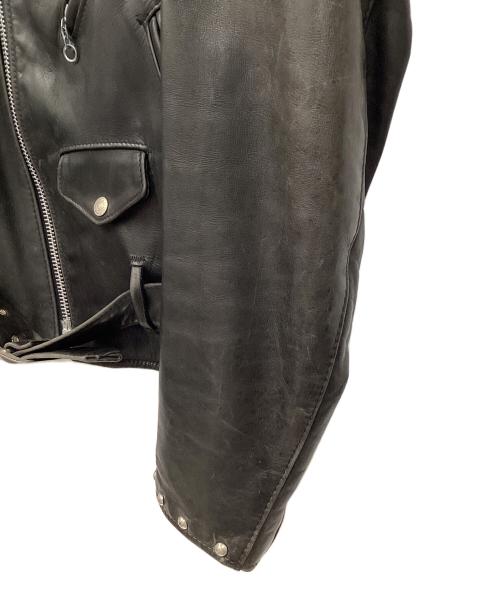 Schott（ショット）Schott (ショット) ダブルライダースジャケット ブラック サイズ:36の古着・服飾アイテム