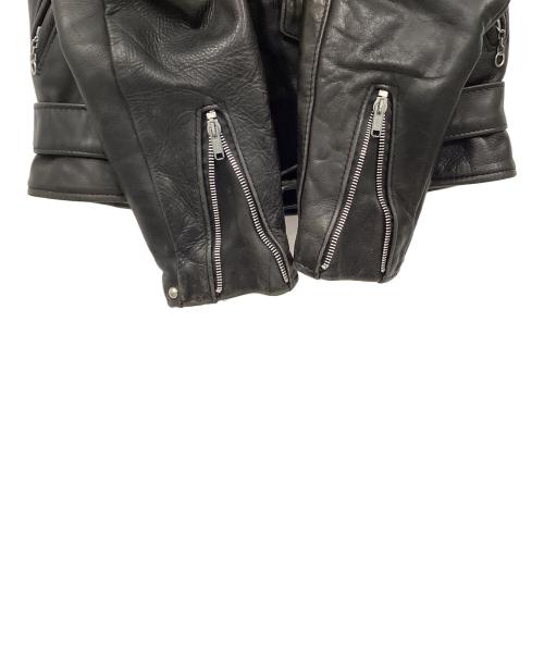Schott（ショット）Schott (ショット) ダブルライダースジャケット ブラック サイズ:36の古着・服飾アイテム