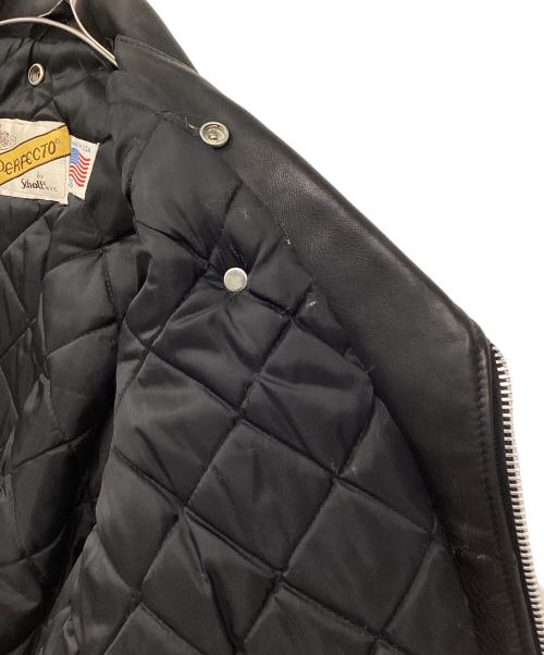 Schott（ショット）Schott (ショット) ダブルライダースジャケット ブラック サイズ:36の古着・服飾アイテム