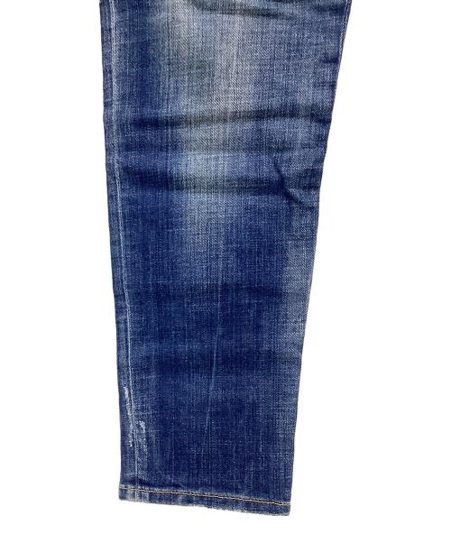 DSQUARED2（ディースクエアード）DSQUARED2 (ディースクエアード) ダメージ加工デニムパンツ インディゴ サイズ:40の古着・服飾アイテム