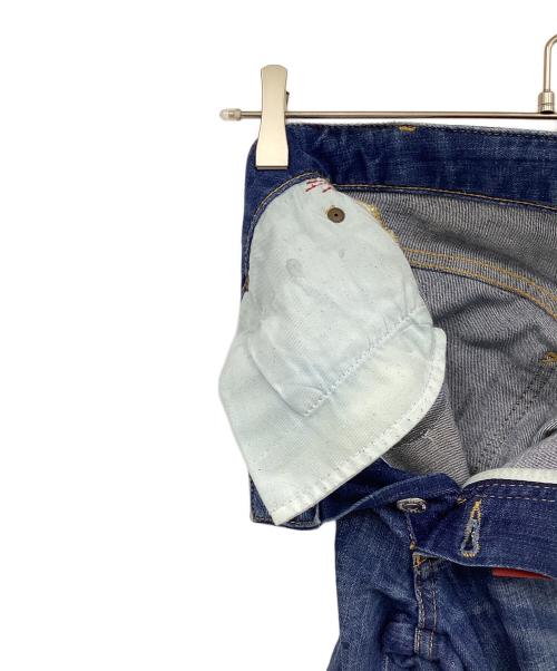 DSQUARED2（ディースクエアード）DSQUARED2 (ディースクエアード) ダメージ加工デニムパンツ インディゴ サイズ:40の古着・服飾アイテム