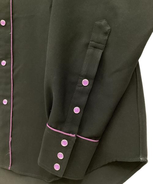 Needles（ニードルズ）Needles (ニードルズ) Papillon Emb Cowboy Shirt ブラック×パープル サイズ:Sの古着・服飾アイテム