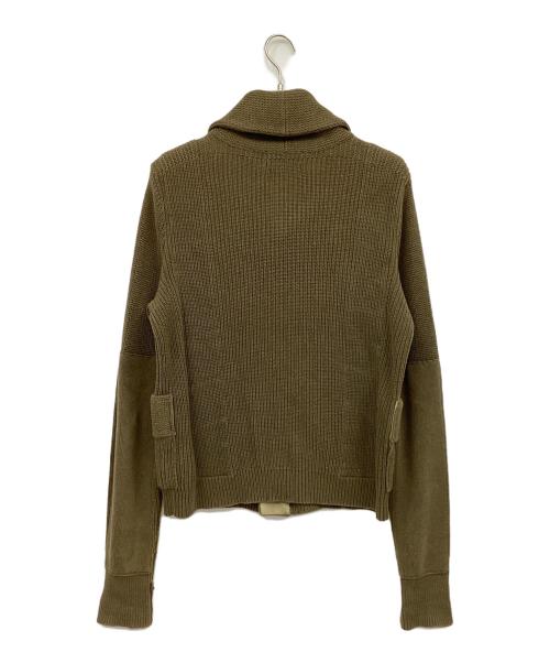 RRL（ダブルアールエル）RRL (ダブルアールエル) ショールカラーカーディガン カーキ サイズ:Mの古着・服飾アイテム