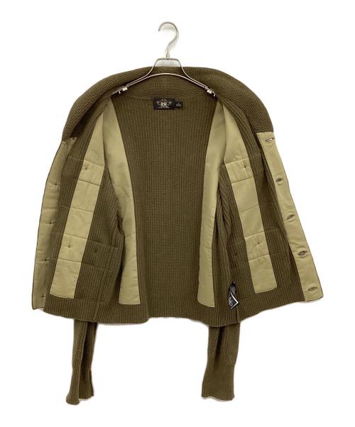 RRL（ダブルアールエル）RRL (ダブルアールエル) ショールカラーカーディガン カーキ サイズ:Mの古着・服飾アイテム