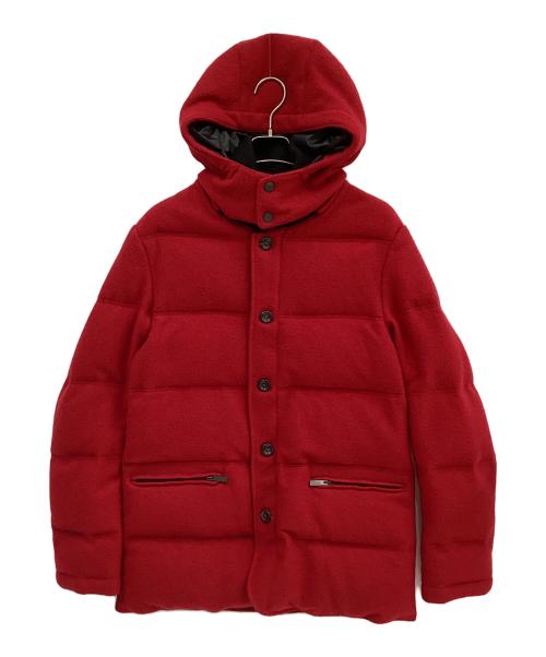 ARMANI COLLEZIONI（アルマーニ コレツィオーニ）ARMANI COLLEZIONI (アルマーニ コレツィオーニ) ダウンジャケット レッド サイズ:52の古着・服飾アイテム