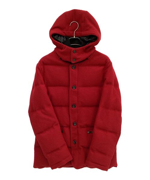 ARMANI COLLEZIONI（アルマーニ コレツィオーニ）ARMANI COLLEZIONI (アルマーニ コレツィオーニ) ダウンジャケット レッド サイズ:52の古着・服飾アイテム