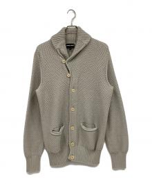 EMPORIO ARMANI（エンポリオ アルマーニ）の古着「ショールカラーカーディガン」｜ライトグレー