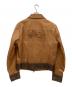 ARMANI JEANS (アルマーニジーンズ) レザージャケット ブラウン サイズ:34：35000円