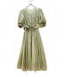 HER LIP TO（ハーリップトゥ）の古着「Airy Volume Sleeve Dress」｜黄緑