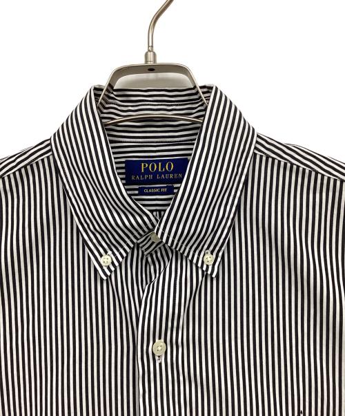 POLO RALPH LAUREN（ポロ・ラルフローレン）POLO RALPH LAUREN (ポロ・ラルフローレン) 長袖シャツ ブラック×ホワイト サイズ:Mの古着・服飾アイテム