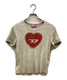 DIESEL（ディーゼル）の古着「半袖カットソー」｜レッド×グレー