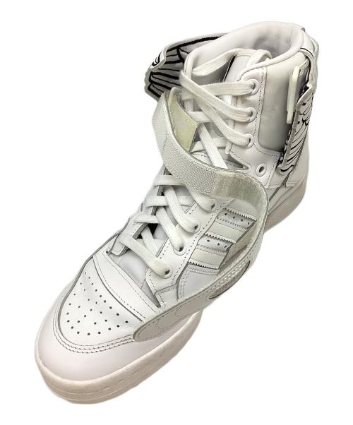 adidas（アディダス）adidas (アディダス) JEREMY SCOTT (ジェレミー スコット) ジェレミースコット  ホワイト×ブラック サイズ:27.5㎝の古着・服飾アイテム