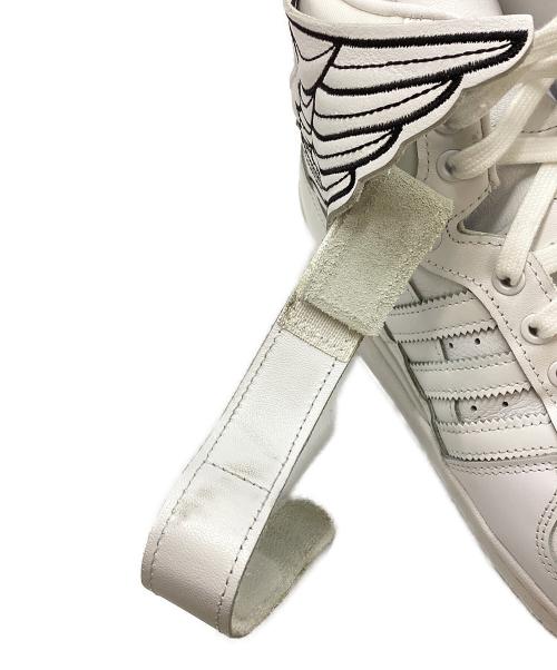 adidas（アディダス）adidas (アディダス) JEREMY SCOTT (ジェレミー スコット) ジェレミースコット  ホワイト×ブラック サイズ:27.5㎝の古着・服飾アイテム