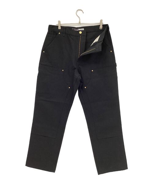 CarHartt（カーハート）CarHartt (カーハート) ダブルニーペインターパンツ ブラック サイズ:86㎝（W34）の古着・服飾アイテム