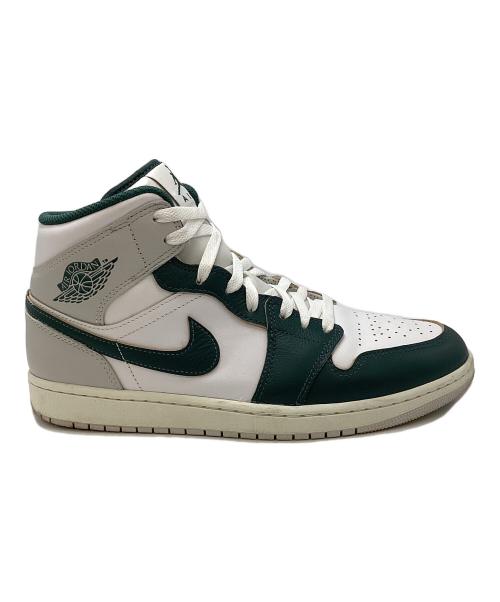 NIKE（ナイキ）NIKE (ナイキ) AIR JORDAN 1 MID グリーン×ホワイト サイズ:28㎝の古着・服飾アイテム