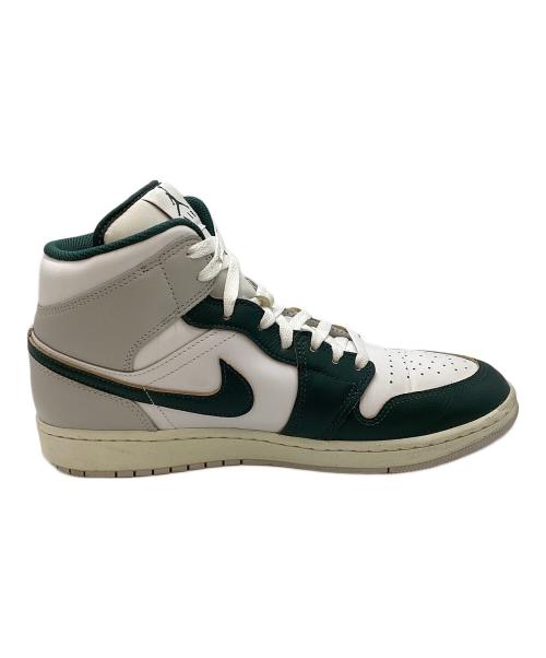 NIKE（ナイキ）NIKE (ナイキ) AIR JORDAN 1 MID グリーン×ホワイト サイズ:28㎝の古着・服飾アイテム