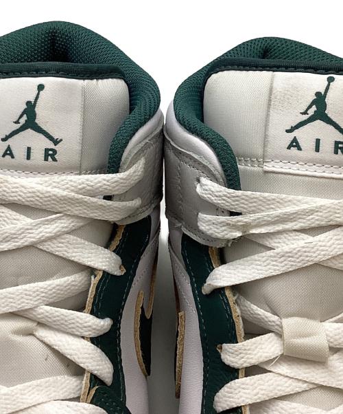 NIKE（ナイキ）NIKE (ナイキ) AIR JORDAN 1 MID グリーン×ホワイト サイズ:28㎝の古着・服飾アイテム