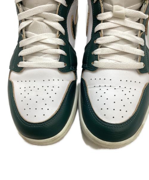 NIKE（ナイキ）NIKE (ナイキ) AIR JORDAN 1 MID グリーン×ホワイト サイズ:28㎝の古着・服飾アイテム