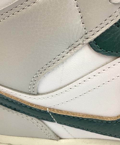 NIKE（ナイキ）NIKE (ナイキ) AIR JORDAN 1 MID グリーン×ホワイト サイズ:28㎝の古着・服飾アイテム