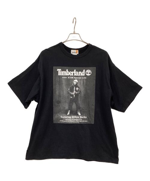 Timberland（ティンバーランド）Timberland (ティンバーランド) 半袖カットソー ブラック×ホワイト サイズ:Mの古着・服飾アイテム