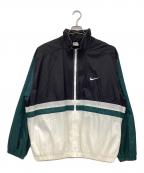 NIKEナイキ）の古着「90s/トラックジャケット」｜ブラック×グリーン