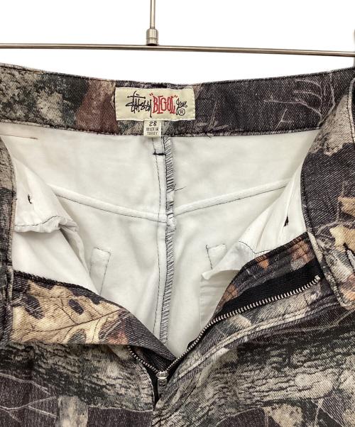 stussy（ステューシー）stussy (ステューシー) カモフラ柄ミリタリーパンツ ブラック×ブラウン サイズ:28の古着・服飾アイテム