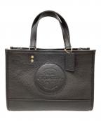 COACHコーチ）の古着「コーチ/C2004/デンプシー キャリーオール/ハンドバッグ」｜ブラック