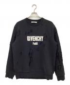 GIVENCHYジバンシィ）の古着「デストロイ加工スウェット」｜ブラック