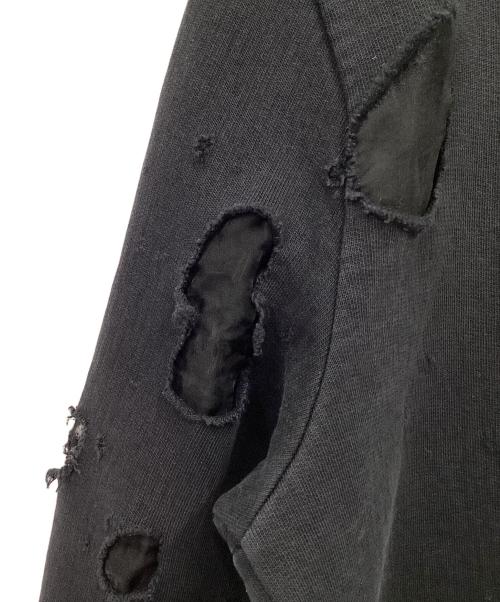 GIVENCHY（ジバンシィ）GIVENCHY (ジバンシィ) デストロイ加工スウェット ブラック サイズ:Lの古着・服飾アイテム