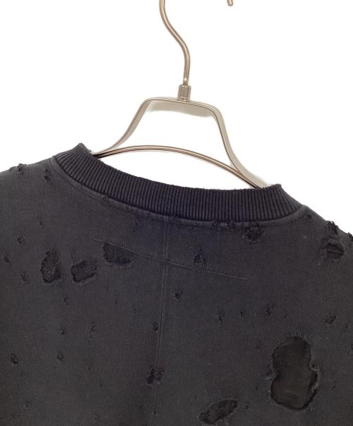GIVENCHY（ジバンシィ）GIVENCHY (ジバンシィ) デストロイ加工スウェット ブラック サイズ:Lの古着・服飾アイテム