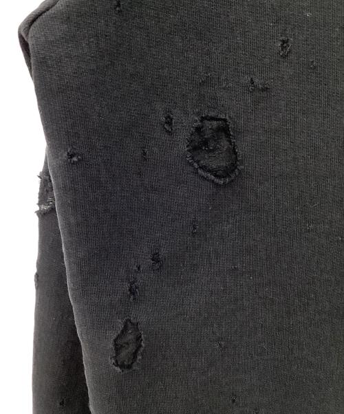 GIVENCHY（ジバンシィ）GIVENCHY (ジバンシィ) デストロイ加工スウェット ブラック サイズ:Lの古着・服飾アイテム