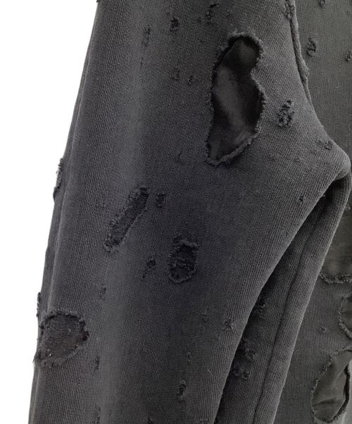 GIVENCHY（ジバンシィ）GIVENCHY (ジバンシィ) デストロイ加工スウェット ブラック サイズ:Lの古着・服飾アイテム