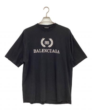 BALENCIAGA　バレンシアガ　BBロゴプリント Tシャツ BALENCIAGA（バレンシアガ） BALENCIAGA BB ロゴ プリント オーバー