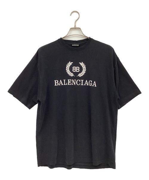 BALENCIAGA（バレンシアガ）BALENCIAGA (バレンシアガ) BBロゴプリントTシャツ ブラック サイズ:Mの古着・服飾アイテム