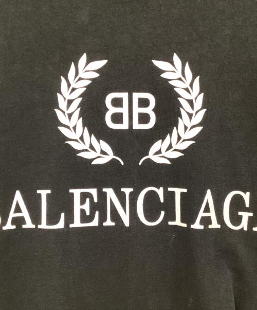 BALENCIAGA（バレンシアガ）BALENCIAGA (バレンシアガ) BBロゴプリントTシャツ ブラック サイズ:Mの古着・服飾アイテム