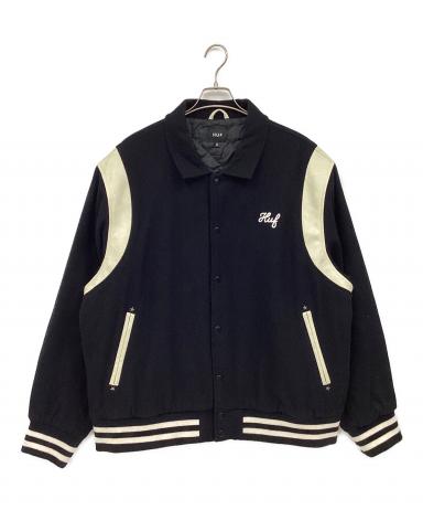 中古・古着通販】HUF (ハフ) スタジャン ブラック×ホワイト サイズ:XL