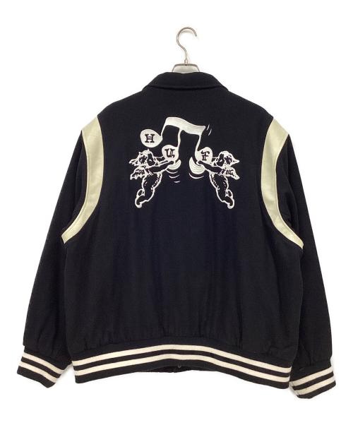 HUF（ハフ）HUF (ハフ) スタジャン ブラック×ホワイト サイズ:XLの古着・服飾アイテム