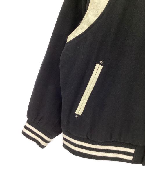 HUF（ハフ）HUF (ハフ) スタジャン ブラック×ホワイト サイズ:XLの古着・服飾アイテム