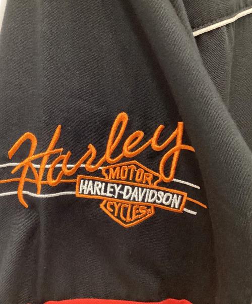 HARLEY-DAVIDSON（ハーレーダビッドソン）HARLEY-DAVIDSON (ハーレーダビッドソン) 半袖シャツ ブラック×レッド サイズ:XLの古着・服飾アイテム