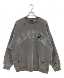NAUTICA（ノーティカ）の古着「ダメージ加工スウェット」｜グレー