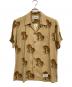 WACKO MARIA (ワコマリア) レーヨンオープンカラーシャツ ベージュ×オレンジ サイズ:L：18000円