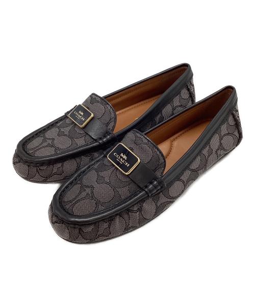 COACH（コーチ）COACH (コーチ) ドライビングシューズ ブラック サイズ:23.5㎝の古着・服飾アイテム