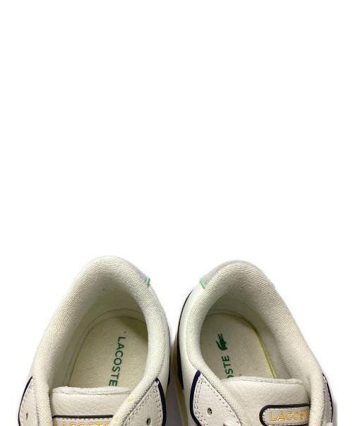 LACOSTE（ラコステ）LACOSTE (ラコステ) ローカットスニーカー ホワイト×レッド サイズ:28㎝の古着・服飾アイテム