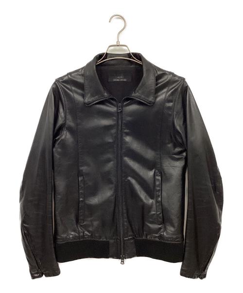 Shama（シャマ）Shama (シャマ) カウレザージャケット ブラック サイズ:42の古着・服飾アイテム