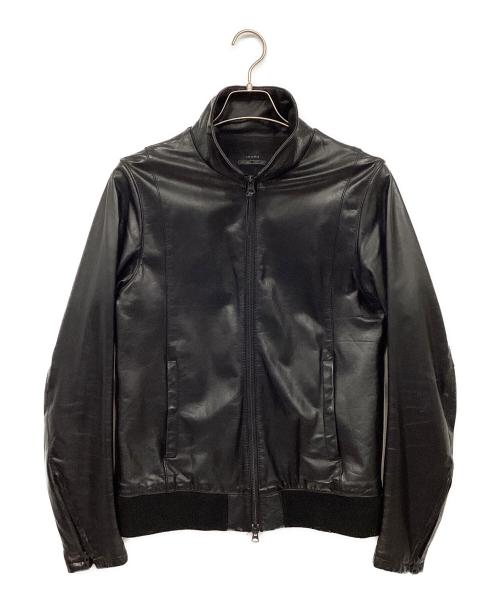 Shama（シャマ）Shama (シャマ) カウレザージャケット ブラック サイズ:42の古着・服飾アイテム