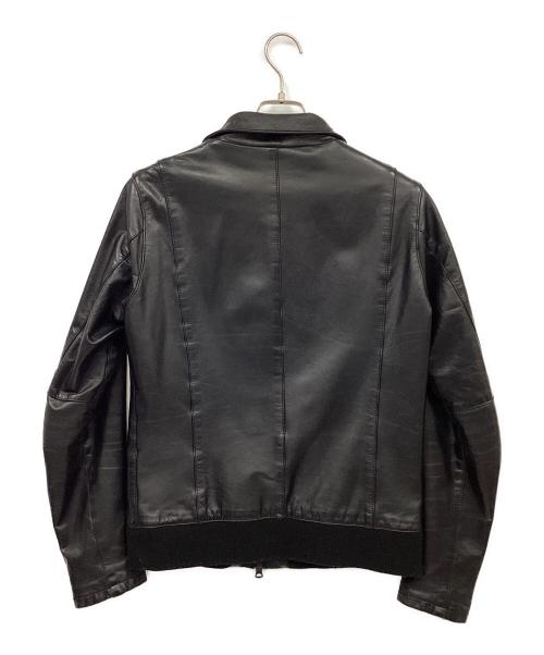 Shama（シャマ）Shama (シャマ) カウレザージャケット ブラック サイズ:42の古着・服飾アイテム