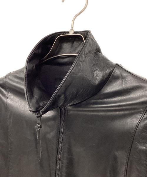 Shama（シャマ）Shama (シャマ) カウレザージャケット ブラック サイズ:42の古着・服飾アイテム