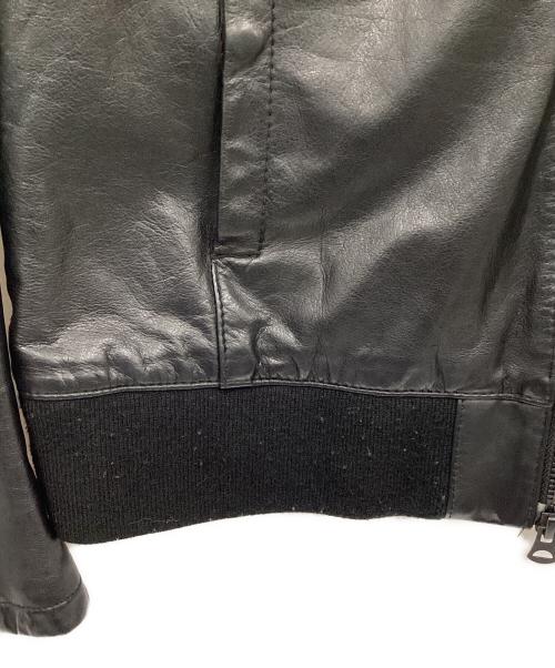 Shama（シャマ）Shama (シャマ) カウレザージャケット ブラック サイズ:42の古着・服飾アイテム