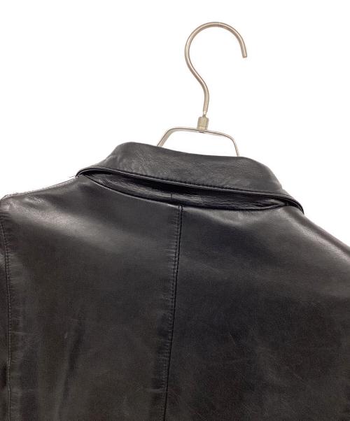 Shama（シャマ）Shama (シャマ) カウレザージャケット ブラック サイズ:42の古着・服飾アイテム